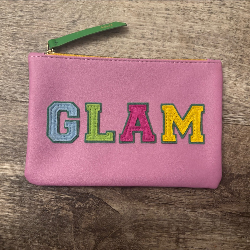 ipsy Pink Glam Cosmetic Bag